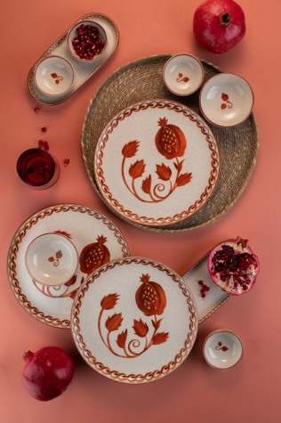 Kütahya Porselen 14 Parça 6 Kişilik Kahvaltı Takımı Ottoman Elegance 