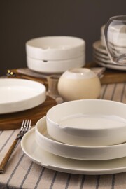 Kütahya Porselen Bone Chef Taste Of 18 Parça 6 Kişilik Yemek Takımı - 