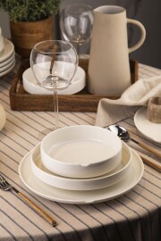 Kütahya Porselen Bone Chef Taste Of 18 Parça 6 Kişilik Yemek Takımı - 