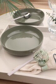 Kütahya Porselen Moderna 2 li 20 Cm Kase Gri - Kütahya Porselen