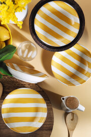 Kütahya Porselen Ocean Line 4 Parça 20 Cm Çukur Tabak 