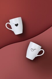 Kütahya Porselen Pretty 2 Parça Mug Bardak - Kütahya Porselen