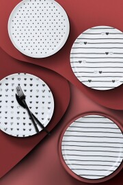 Kütahya Porselen Pretty 4 Parça 19 Cm Tabak - Kütahya Porselen