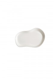 Kütahya Porselen Skallop 2 Parça 28x19 cm Kayık Tabak Seti Krem 