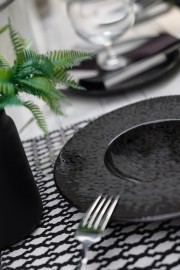 Kütahya Porselen Teos 25 Cm. Spagetti Tabağı Siyah - Kütahya Porselen