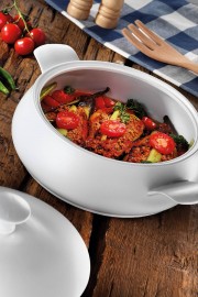 Porflame Porselen 3. 6 lt Tencere - Kütahya Porselen